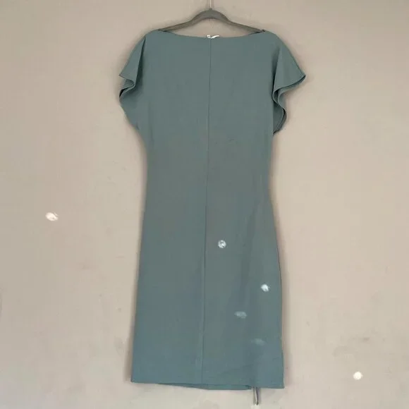 REISS green Theodora lace up fitted dress - coffeafoods.com